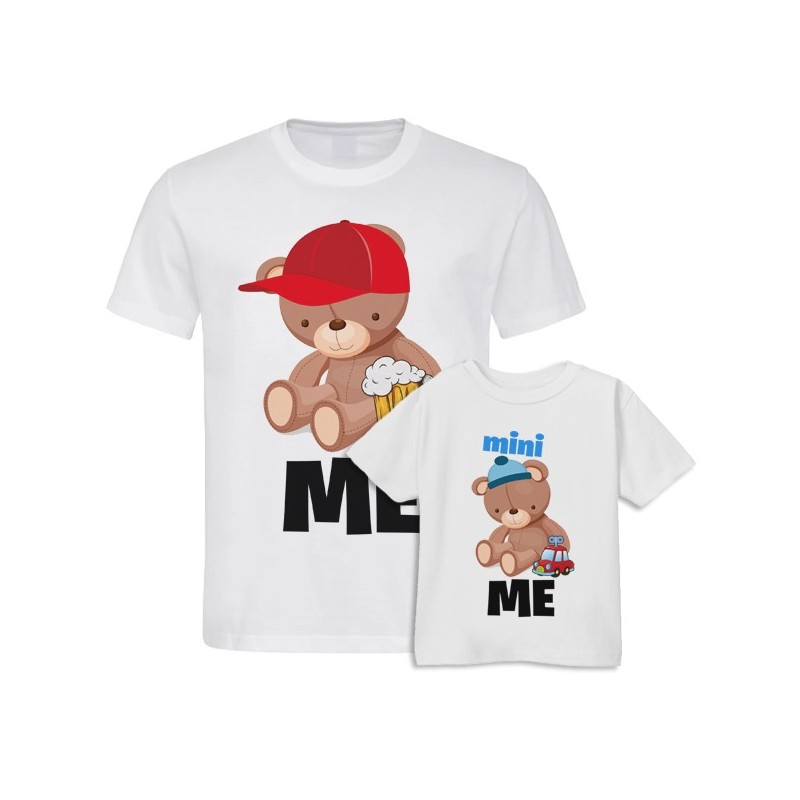 Kit di coppia: t-shirt papà + t-shirt bimbo Me e Mini Me! Orsetti!