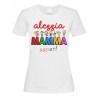 T-shirt Maglietta donna Mamma Super, personalizzata con il tuo nome! Scegli il colore del design!