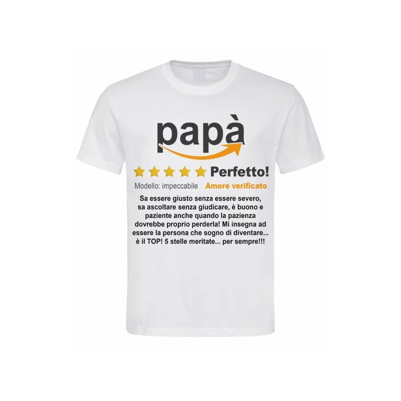 T-shirt Maglietta uomo Recensione del Papà! Personalizzata con la tua recensione divertente!